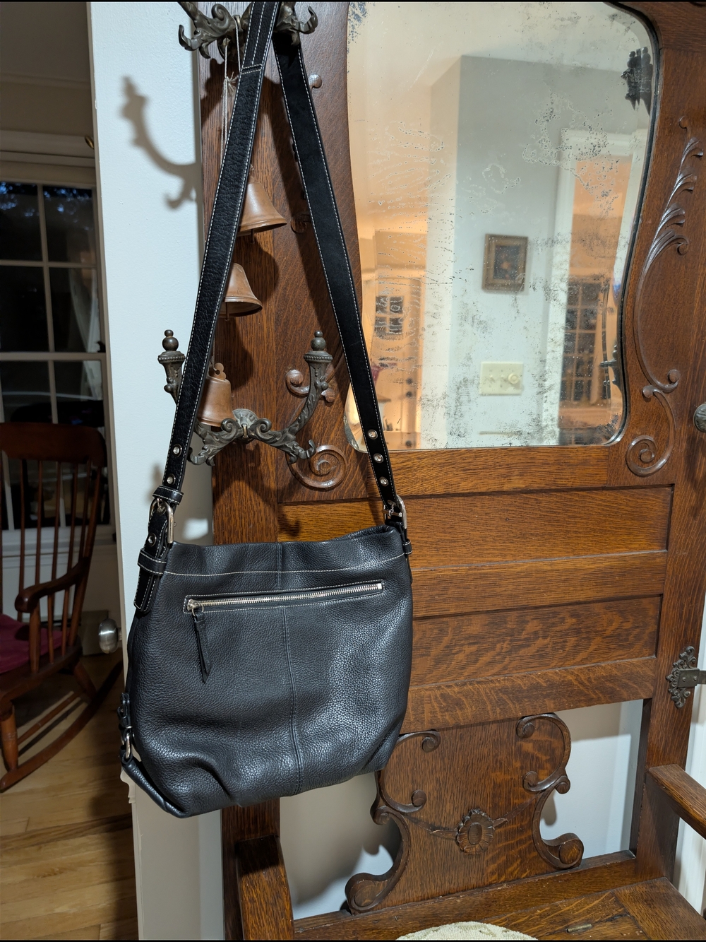 Coach Black Leather Shoulder Bag - Picture 11 of 11